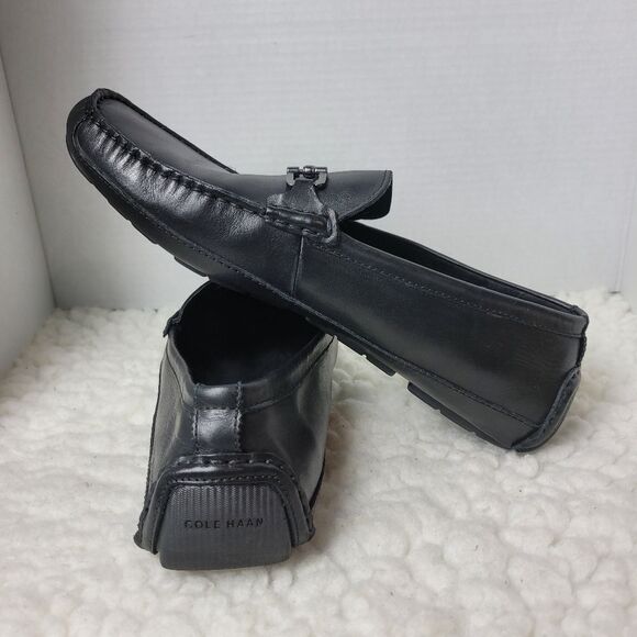 Cole Haan Wyatt Bit Driver Men's Casual Shoes Size 11 Black Leather C35783 - Picture 6 of 10